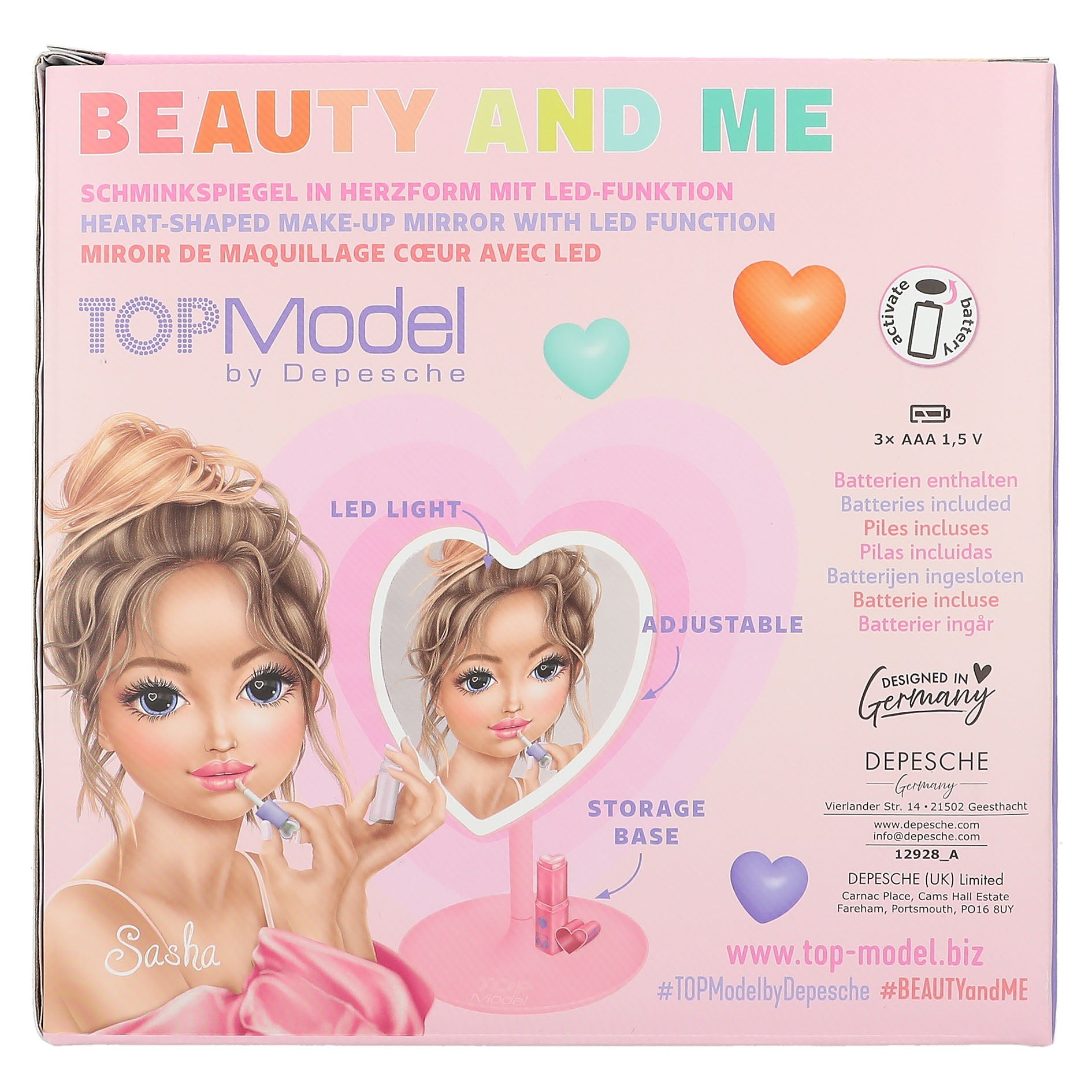 Topmodel Spiegel hartvorm