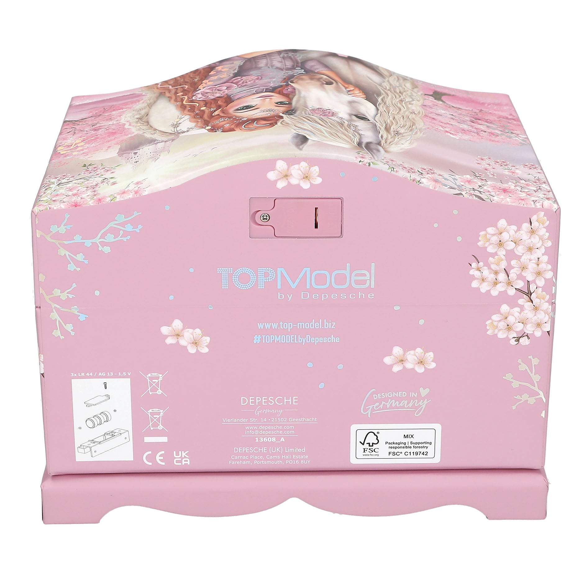 Topmodel sieradendoos met led spiegel