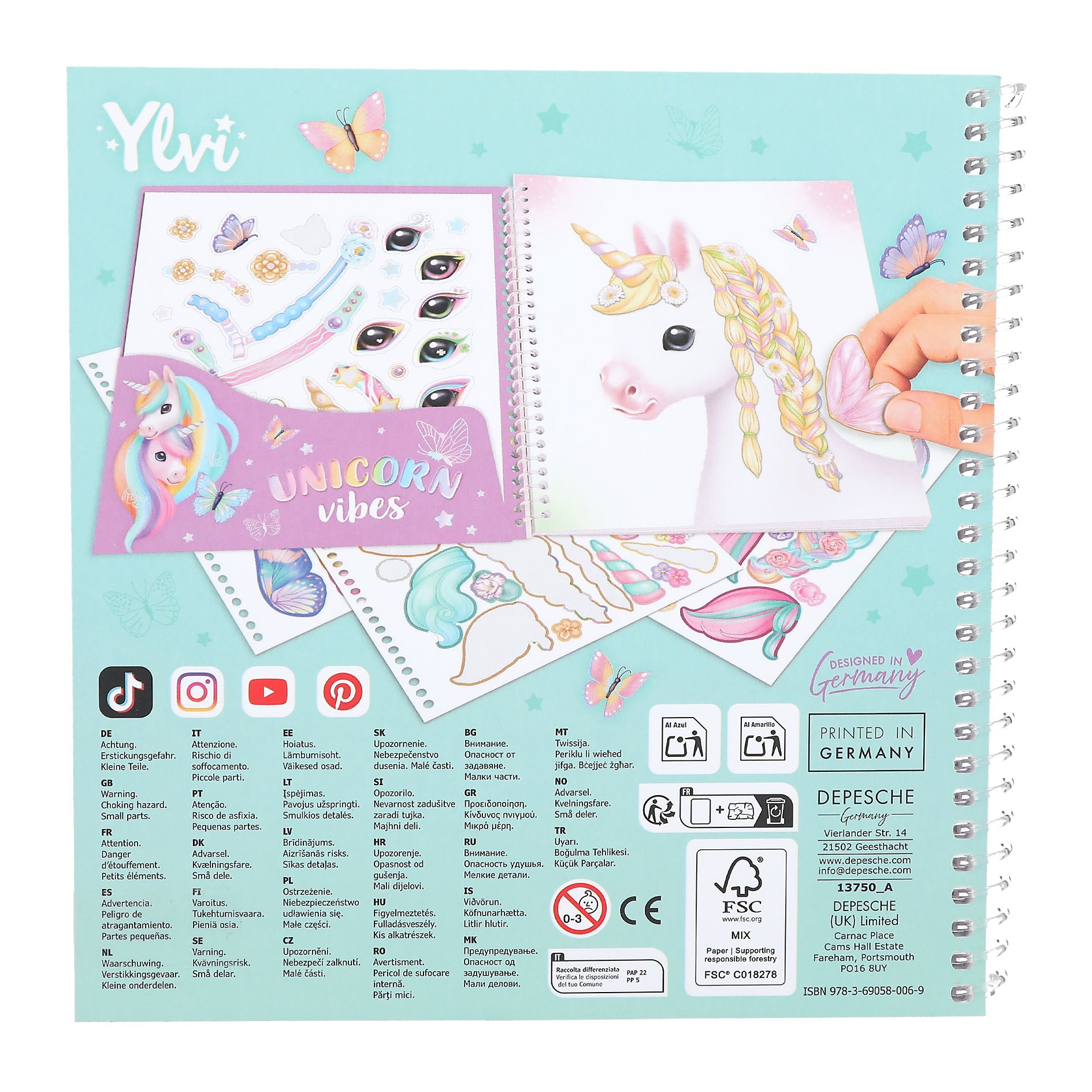 Ylvi Create Your Special Unicorn Stickerboek
