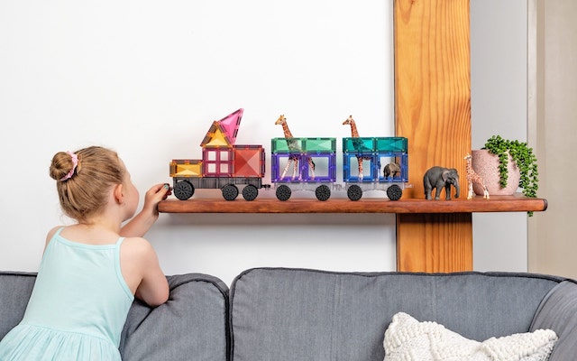 Connetix Pastel Transport Pack 50 stuks – Magnetisch speelgoed in pastelkleuren