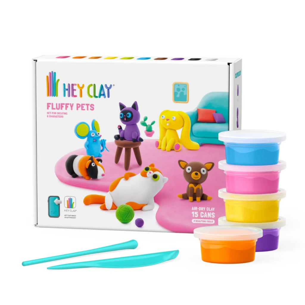 Hey Clay Fluffy Pets – 15 doosjes klei