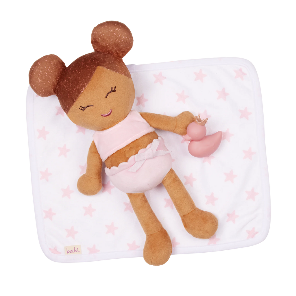 Lullababy badpop 35 cm met lichtbruin Haar – Compleet met Badeendje | Fancy Palace