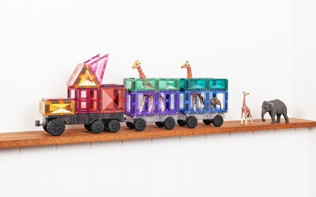 Connetix Pastel Transport Pack 50 stuks – Magnetisch speelgoed in pastelkleuren