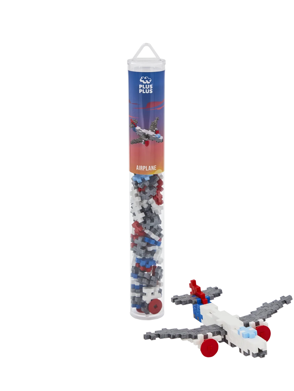 Plus-Plus Mini Tube Vliegtuig 100 stuks