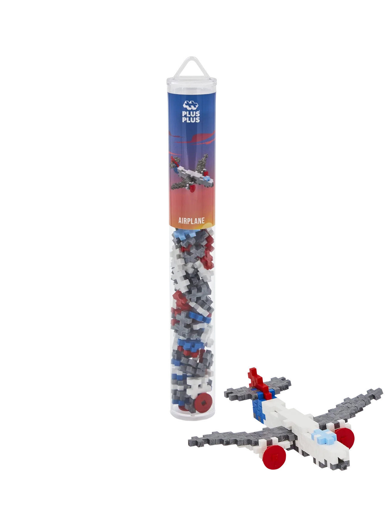 Plus-Plus Mini Tube Vliegtuig 100 stuks