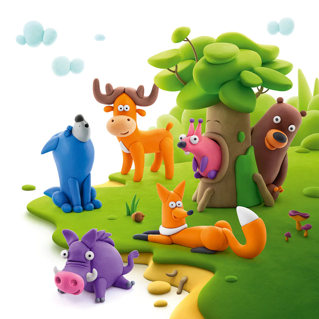 Hey Clay Bosdieren – 15 doosjes klei