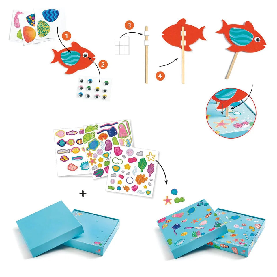 Djeco knutselset Collage aquarium