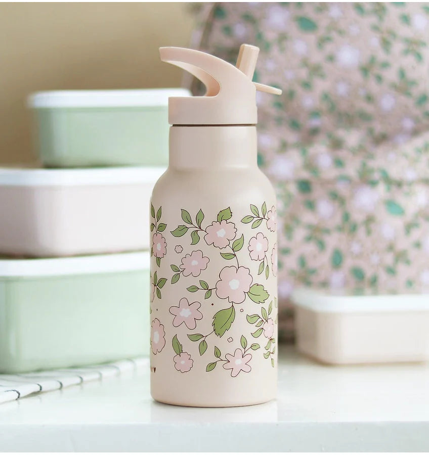 Rvs drinkfles Blossom pink 350 ml