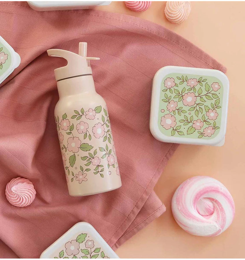 Rvs drinkfles Blossom pink 350 ml