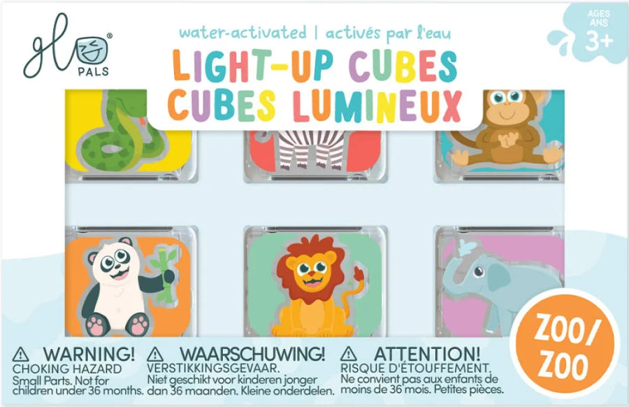 Glo Pals Zoo  6 dieren cubes