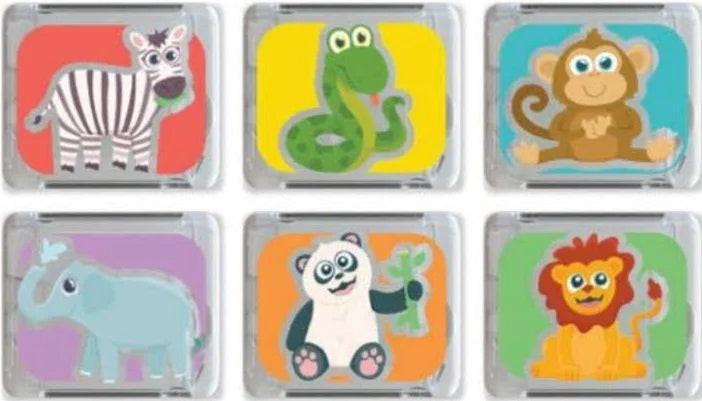 Glo Pals Zoo  6 dieren cubes