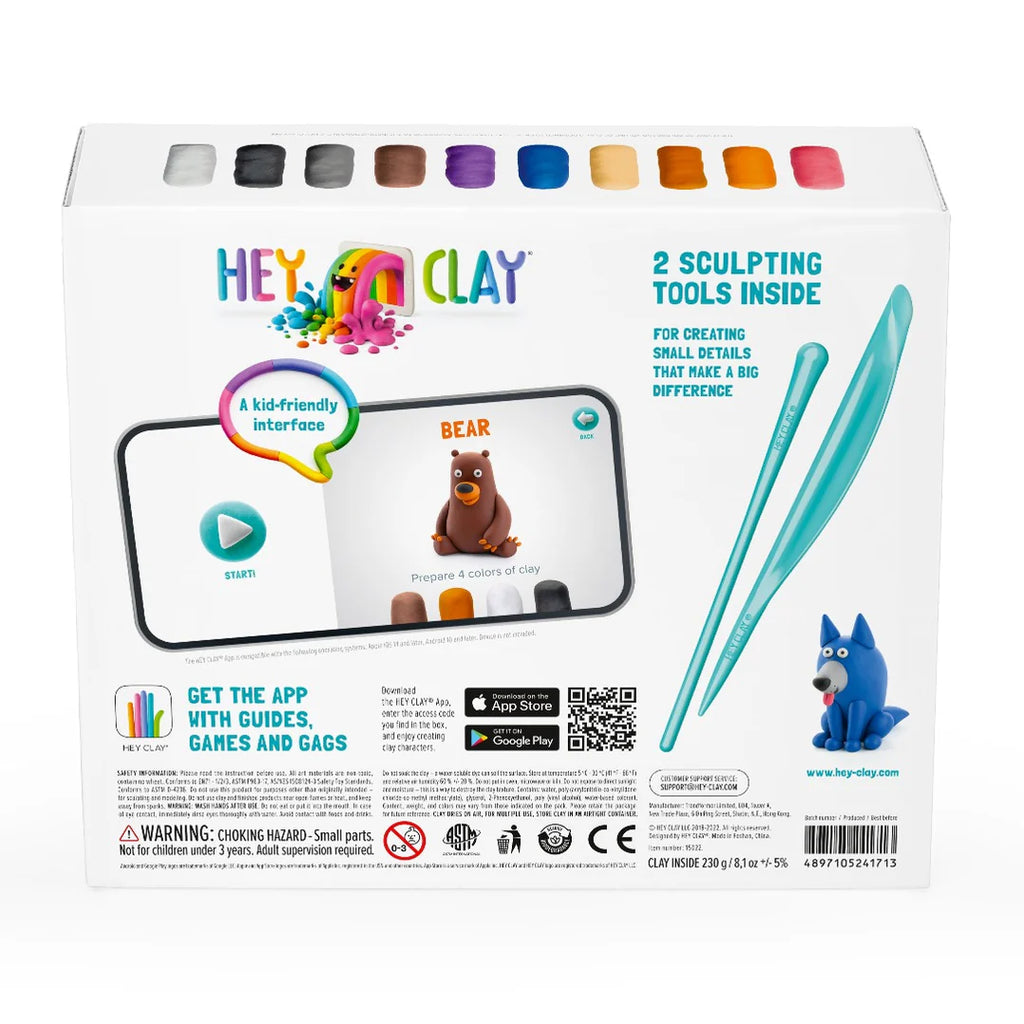 Hey Clay Bosdieren – 15 doosjes klei