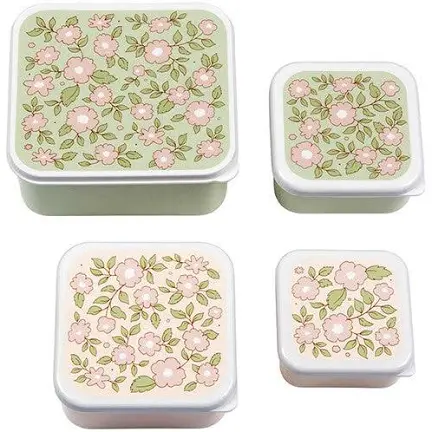 Lunch & Snack set Blossom 4 bakjes