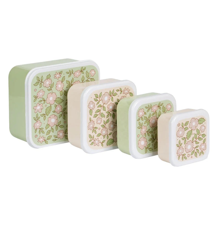 Lunch & Snack set Blossom 4 bakjes