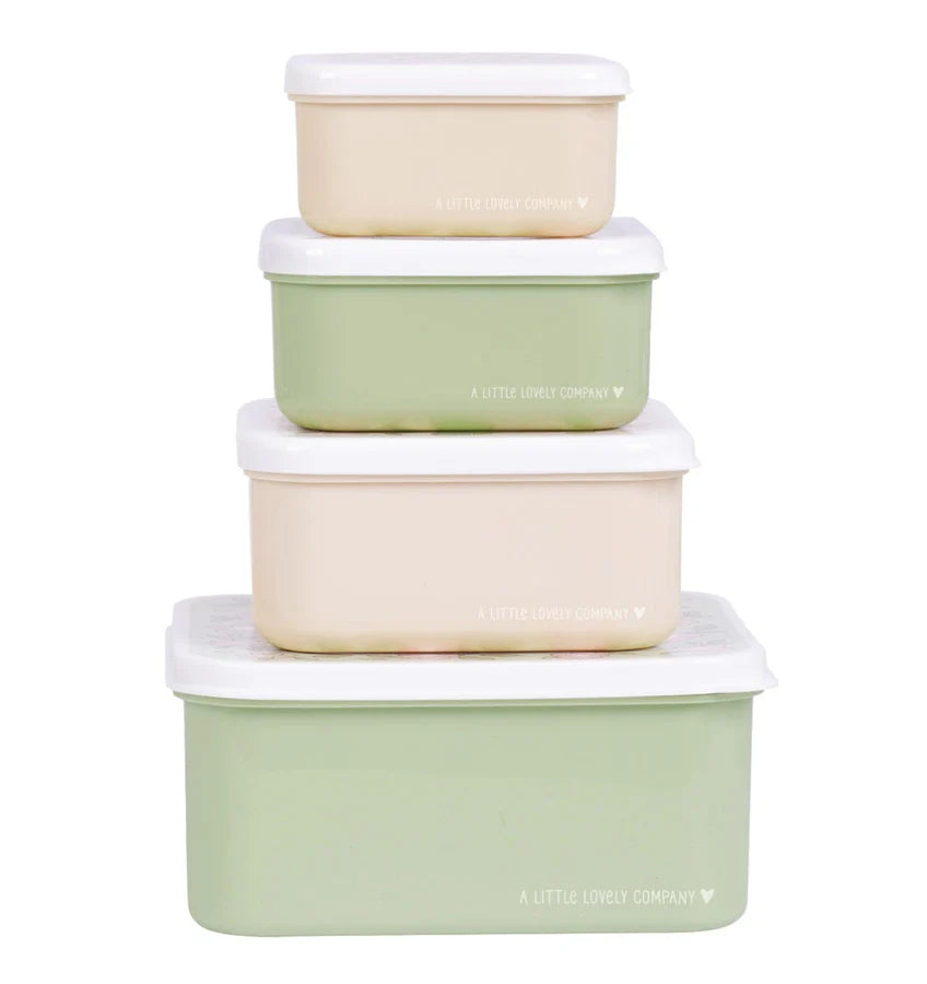 Lunch & Snack set Blossom 4 bakjes