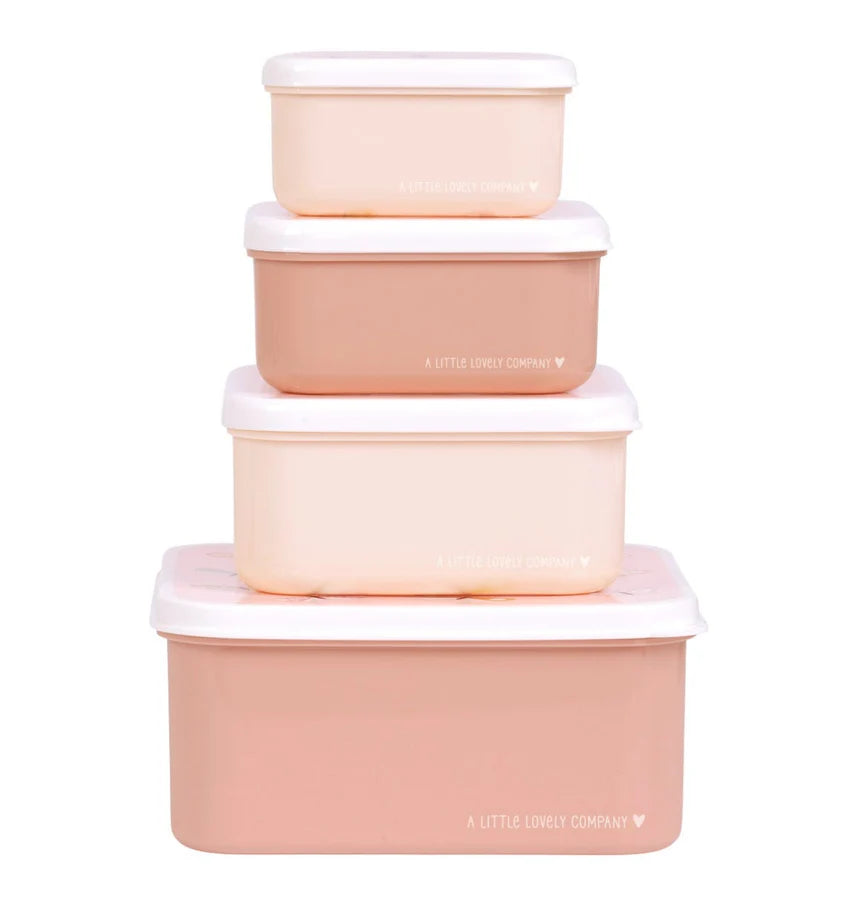 Lunch & Snack set vlinders 4 bakjes