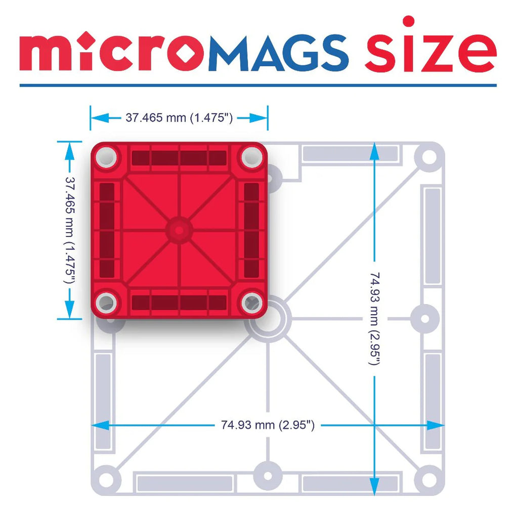 MAGNA-TILES microMAGS  Travelset Magnatiles